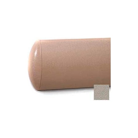 Pawling Crescent Shaped Wall Guard W/Rec. Plastic Clip Retainer System, 5"H x 12'L, Chinchilla WG-5C-12-297